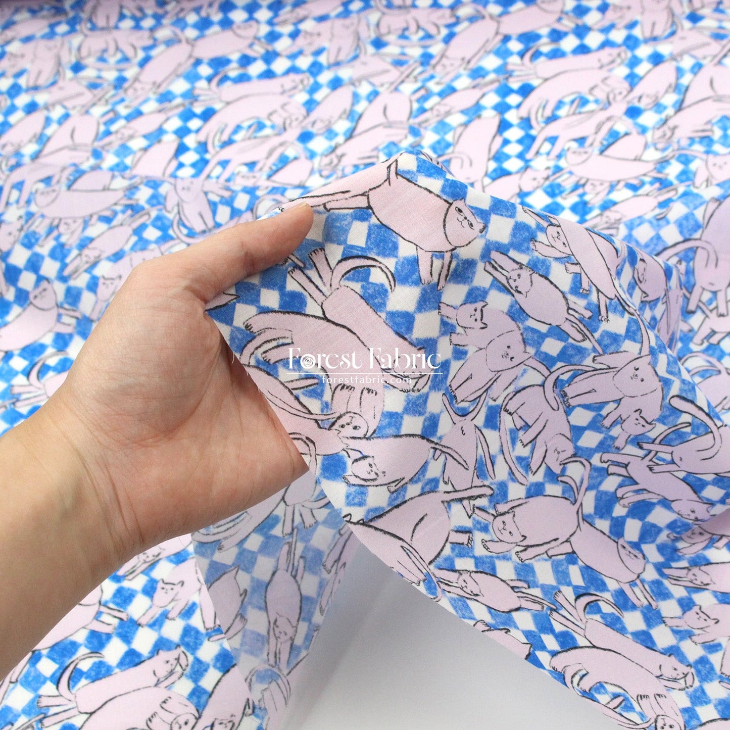 Liberty of London (Cotton Tana Lawn Fabric) - Catnap - FO:REST Fabric 布恩堂Liberty fabrictana lawnjapanese fabricykk zipper