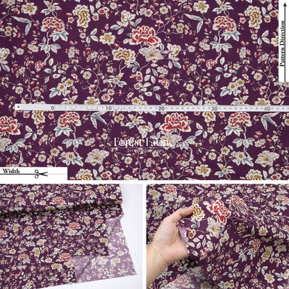 Liberty of London (Cotton Tana Lawn Fabric) - Ceremony - FO:REST Fabric 布恩堂Liberty fabrictana lawnjapanese fabricykk zipper