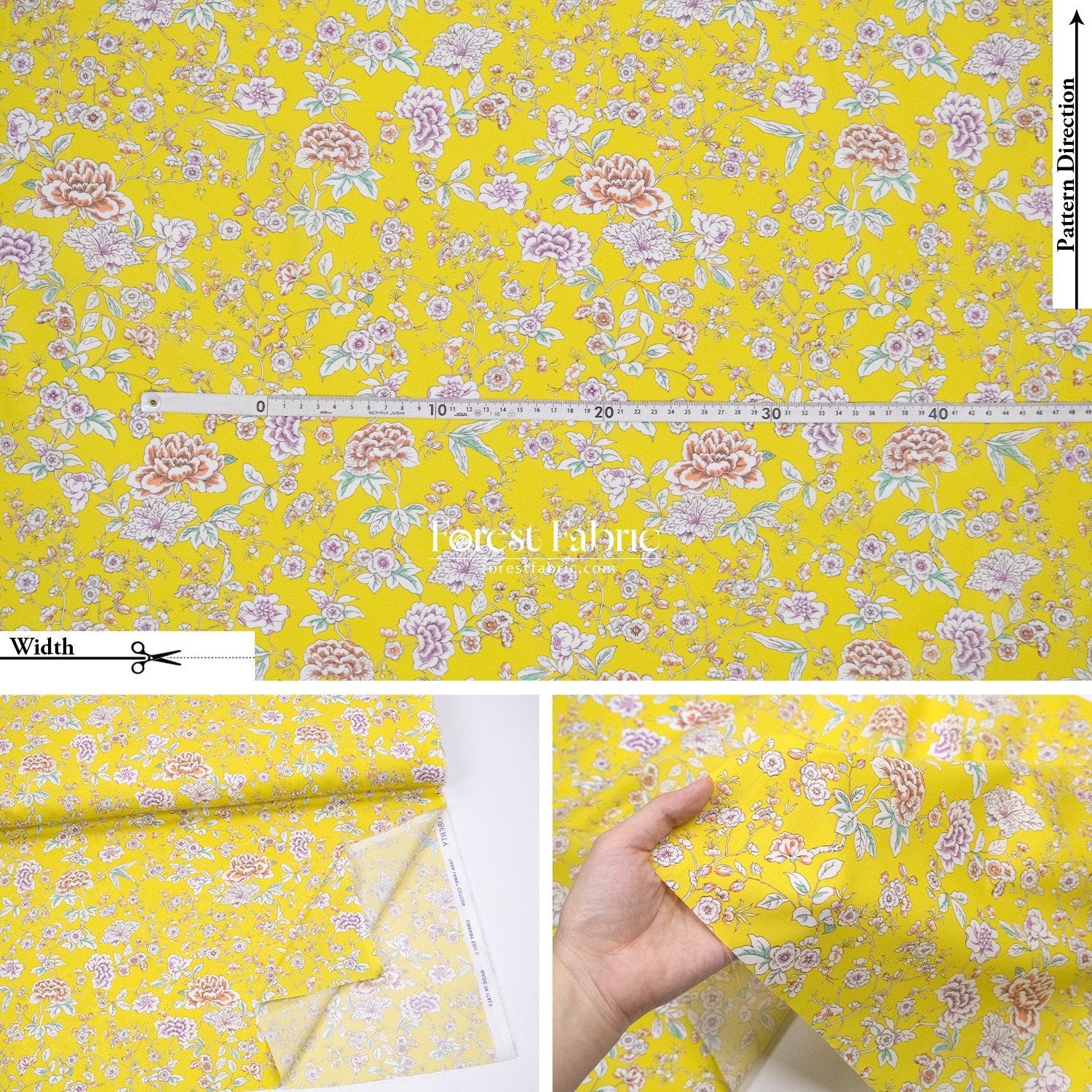 Liberty of London (Cotton Tana Lawn Fabric) - Ceremony - FO:REST Fabric 布恩堂Liberty fabrictana lawnjapanese fabricykk zipper