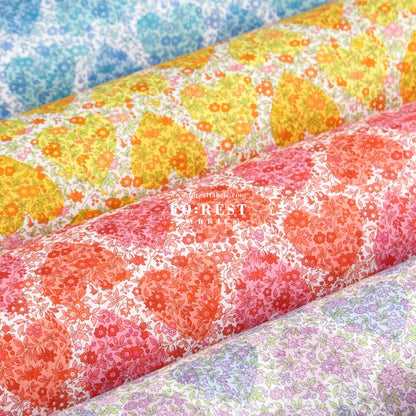 Liberty of London (Cotton Tana Lawn Fabric) - Chamomile Hearts - FO:REST Fabric 布恩堂Liberty fabrictana lawnjapanese fabricykk zipper