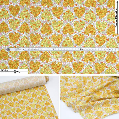 Liberty of London (Cotton Tana Lawn Fabric) - Chamomile Hearts - FO:REST Fabric 布恩堂Liberty fabrictana lawnjapanese fabricykk zipper