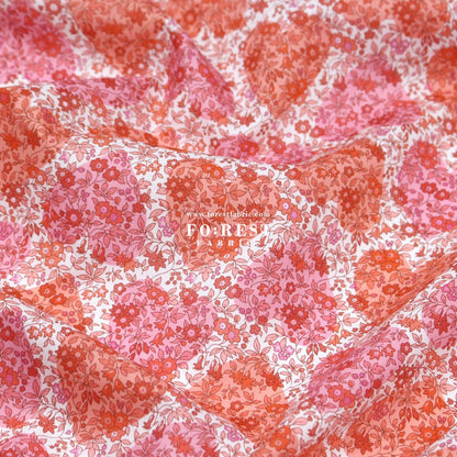 Liberty of London (Cotton Tana Lawn Fabric) - Chamomile Hearts - FO:REST Fabric 布恩堂Liberty fabrictana lawnjapanese fabricykk zipper