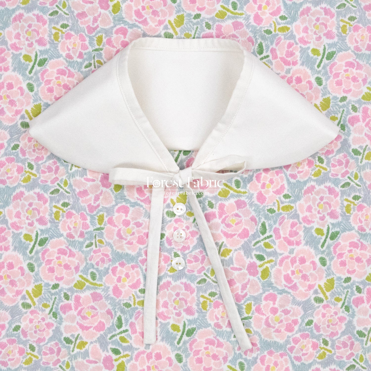 Liberty of London (Cotton Tana Lawn Fabric) - Charleston Posy - FO:REST Fabric 布恩堂Liberty fabrictana lawnjapanese fabricykk zipper
