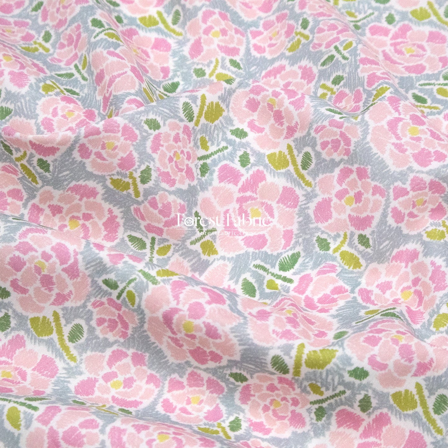 Liberty of London (Cotton Tana Lawn Fabric) - Charleston Posy - FO:REST Fabric 布恩堂Liberty fabrictana lawnjapanese fabricykk zipper