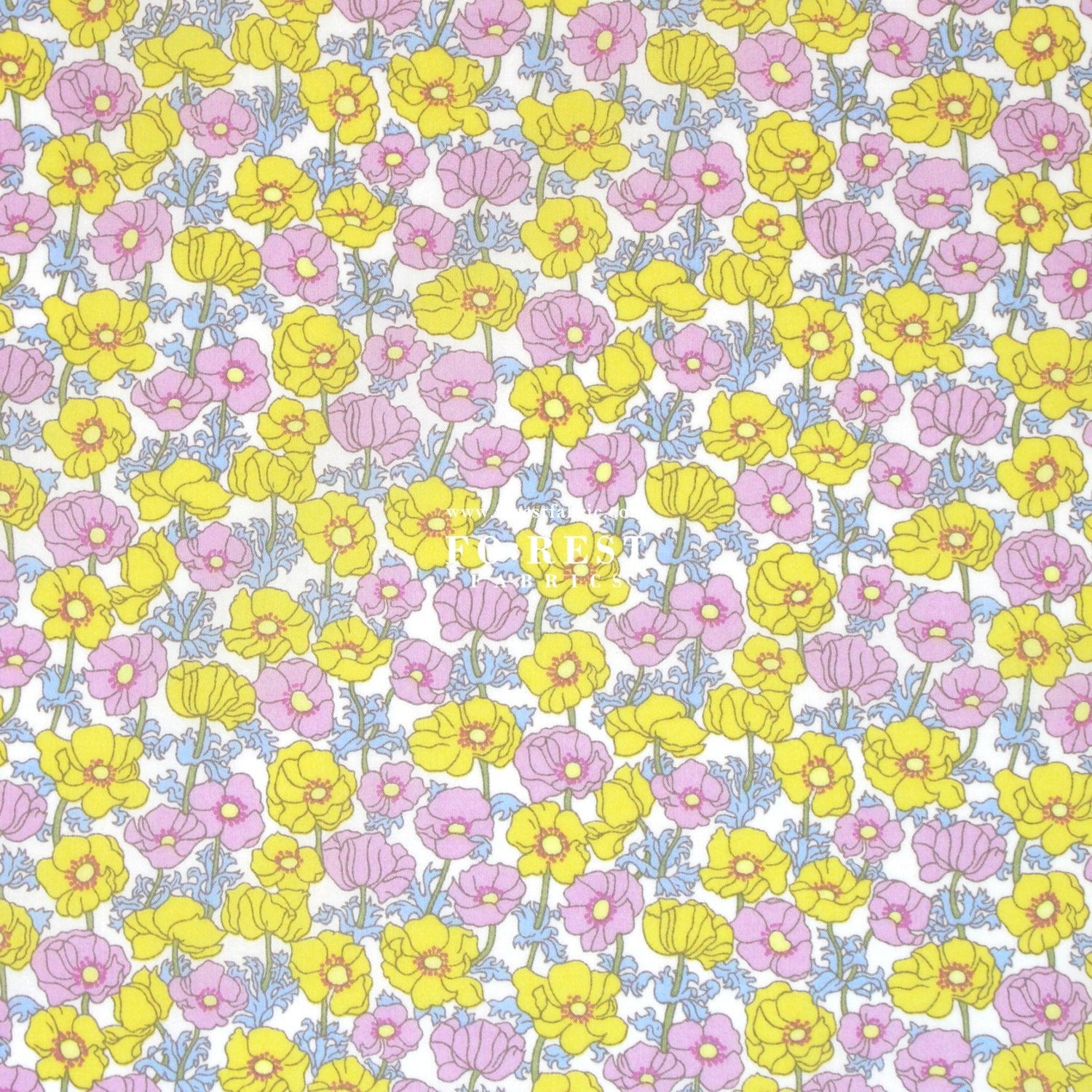 Liberty of London (Cotton Tana Lawn Fabric) - Charmian - FO:REST Fabric 布恩堂Liberty fabrictana lawnjapanese fabricykk zipper