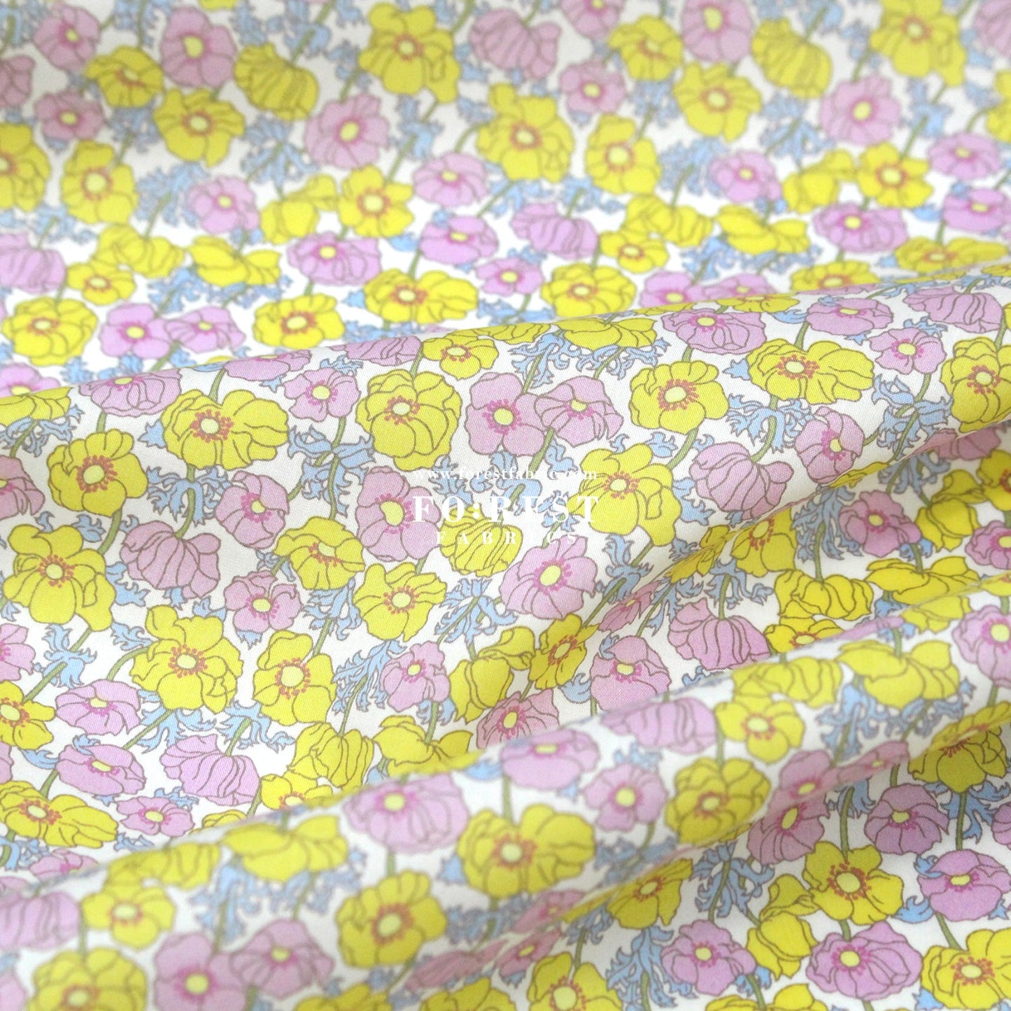 Liberty of London (Cotton Tana Lawn Fabric) - Charmian - FO:REST Fabric 布恩堂Liberty fabrictana lawnjapanese fabricykk zipper