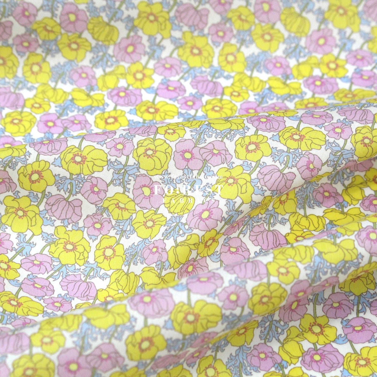 Liberty of London (Cotton Tana Lawn Fabric) - Charmian - FO:REST Fabric 布恩堂Liberty fabrictana lawnjapanese fabricykk zipper