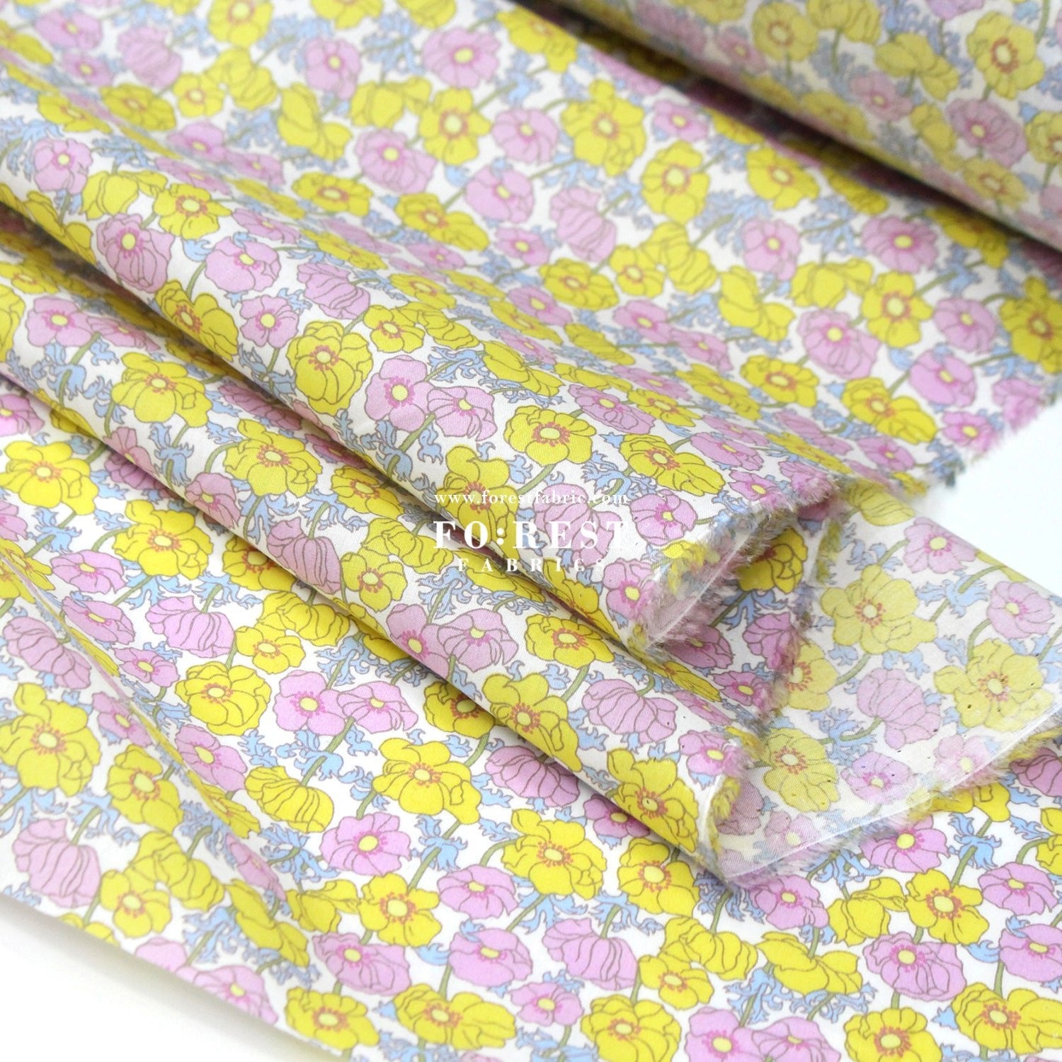 Liberty of London (Cotton Tana Lawn Fabric) - Charmian - FO:REST Fabric 布恩堂Liberty fabrictana lawnjapanese fabricykk zipper