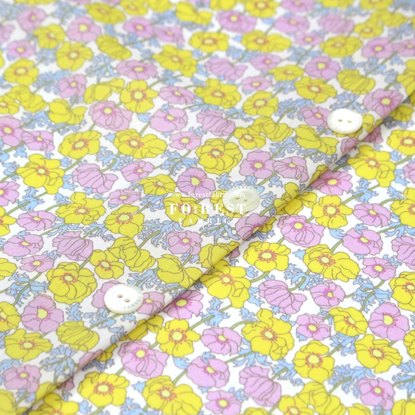 Liberty of London (Cotton Tana Lawn Fabric) - Charmian - FO:REST Fabric 布恩堂Liberty fabrictana lawnjapanese fabricykk zipper