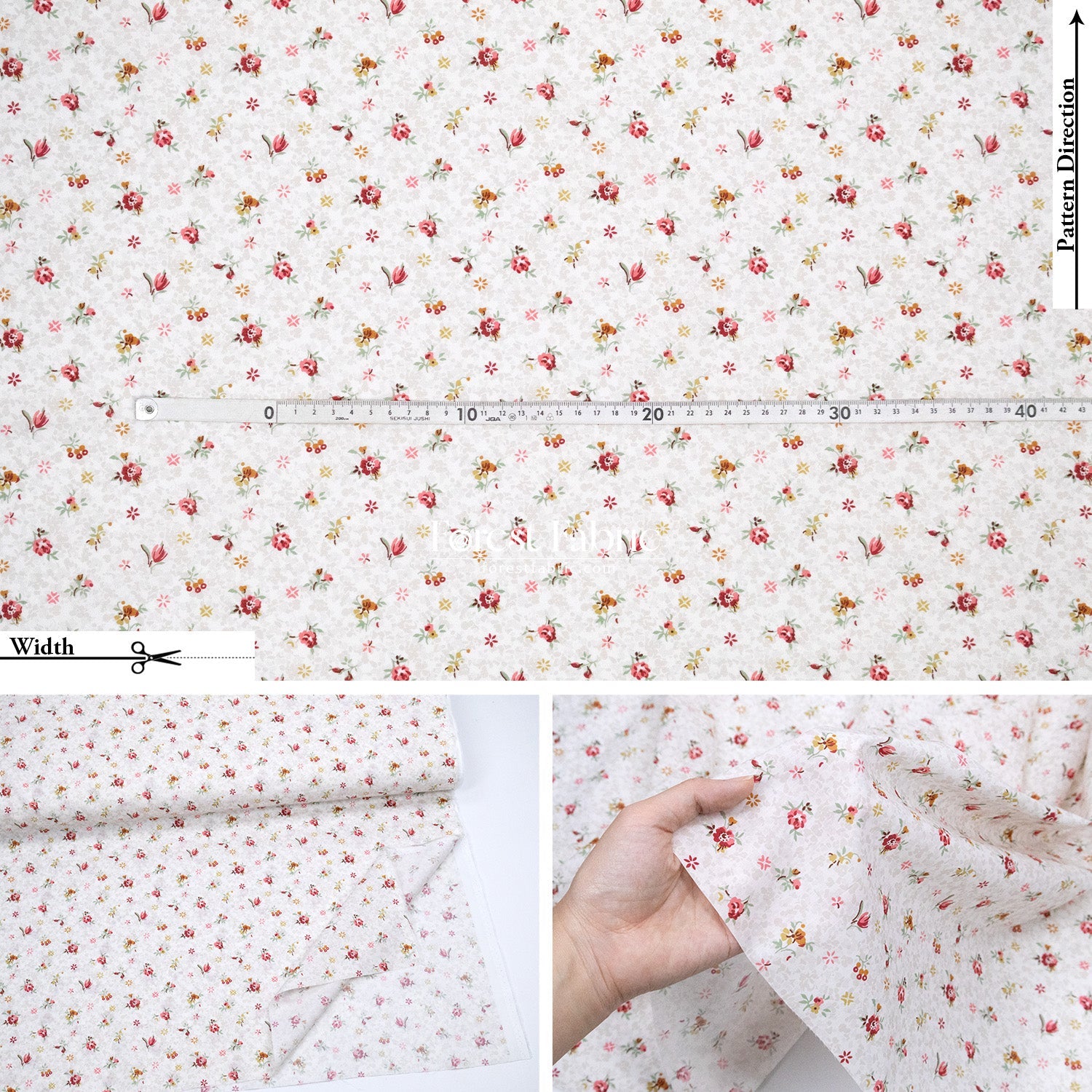 Liberty of London (Cotton Tana Lawn Fabric) - Chiara - FO:REST Fabric 布恩堂Liberty fabrictana lawnjapanese fabricykk zipper