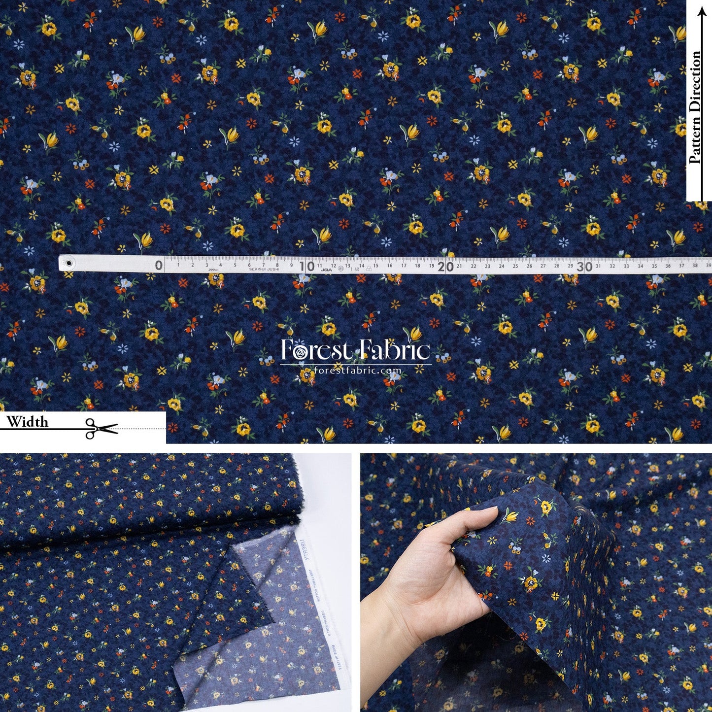 Liberty of London (Cotton Tana Lawn Fabric) - Chiara - FO:REST Fabric 布恩堂Liberty fabrictana lawnjapanese fabricykk zipper