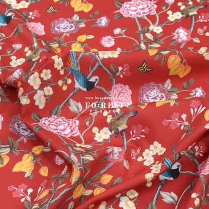 Liberty of London (Cotton Tana Lawn Fabric) - Chinoiserie Dream - FO:REST Fabric 布恩堂Liberty fabrictana lawnjapanese fabricykk zipper