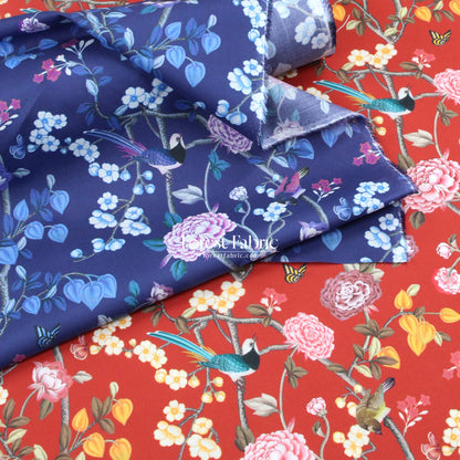 Liberty of London (Cotton Tana Lawn Fabric) - Chinoiserie Dream - FO:REST Fabric 布恩堂Liberty fabrictana lawnjapanese fabricykk zipper