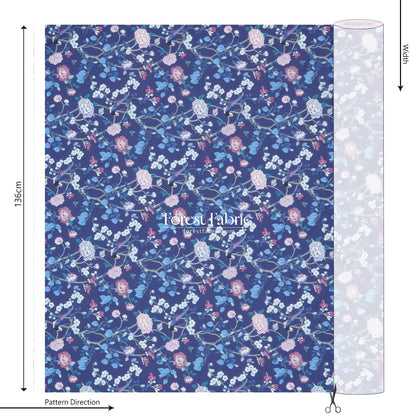Liberty of London (Cotton Tana Lawn Fabric) - Chinoiserie Dream - FO:REST Fabric 布恩堂Liberty fabrictana lawnjapanese fabricykk zipper