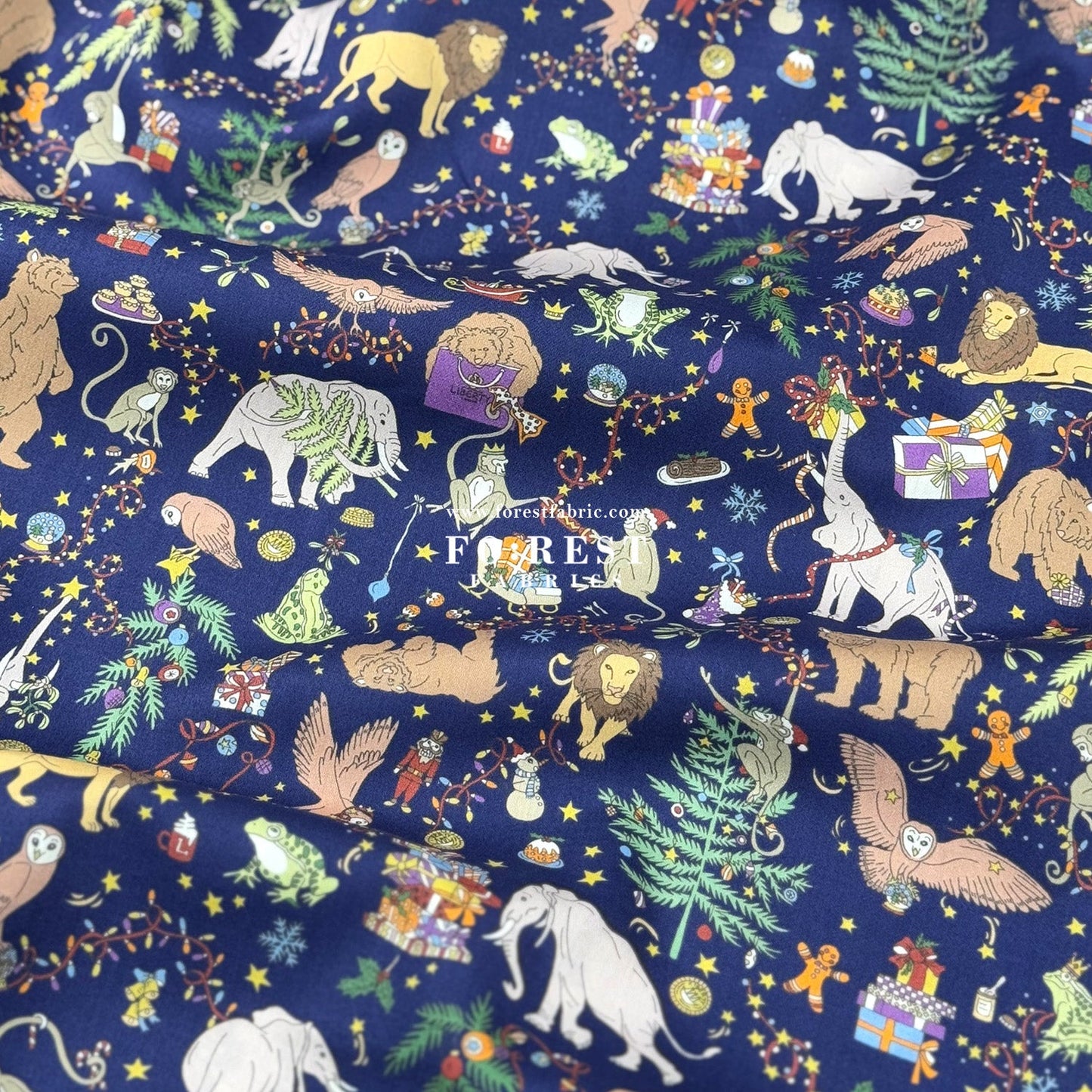 Liberty of London (Cotton Tana Lawn Fabric) - Christmas - FO:REST Fabric 布恩堂Liberty fabrictana lawnjapanese fabricykk zipper