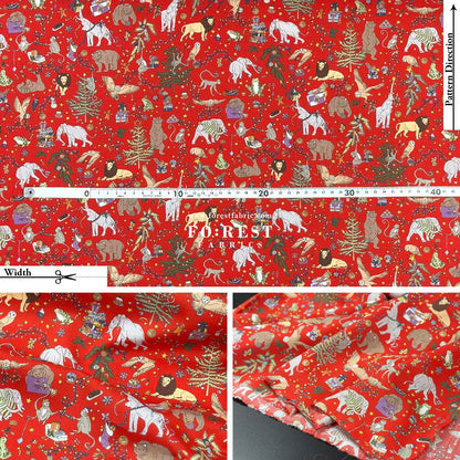 Liberty of London (Cotton Tana Lawn Fabric) - Christmas - FO:REST Fabric 布恩堂Liberty fabrictana lawnjapanese fabricykk zipper