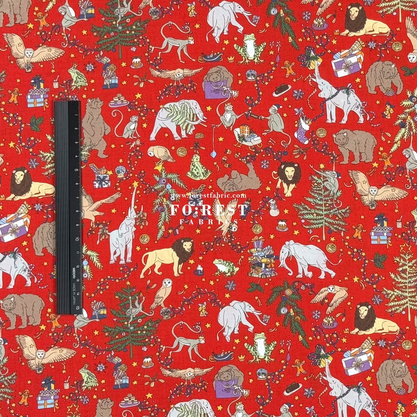 Liberty of London (Cotton Tana Lawn Fabric) - Christmas - FO:REST Fabric 布恩堂Liberty fabrictana lawnjapanese fabricykk zipper