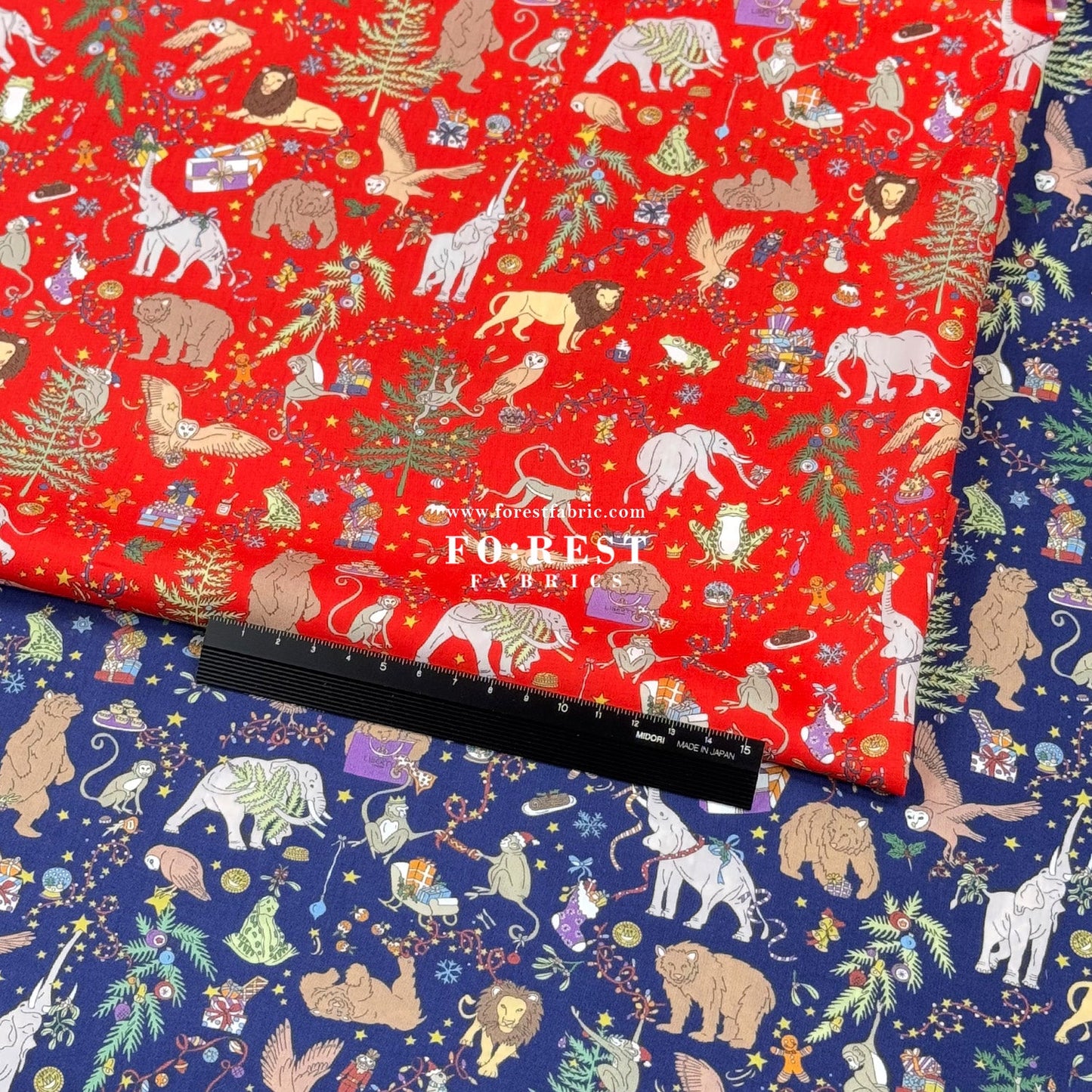 Liberty of London (Cotton Tana Lawn Fabric) - Christmas - FO:REST Fabric 布恩堂Liberty fabrictana lawnjapanese fabricykk zipper