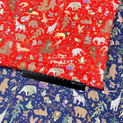 Liberty of London (Cotton Tana Lawn Fabric) - Christmas - FO:REST Fabric 布恩堂Liberty fabrictana lawnjapanese fabricykk zipper