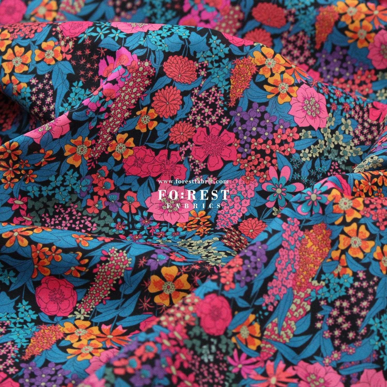 Liberty of London (Cotton Tana Lawn Fabric) - Ciara 1 - FO:REST Fabric 布恩堂Liberty fabrictana lawnjapanese fabricykk zipper
