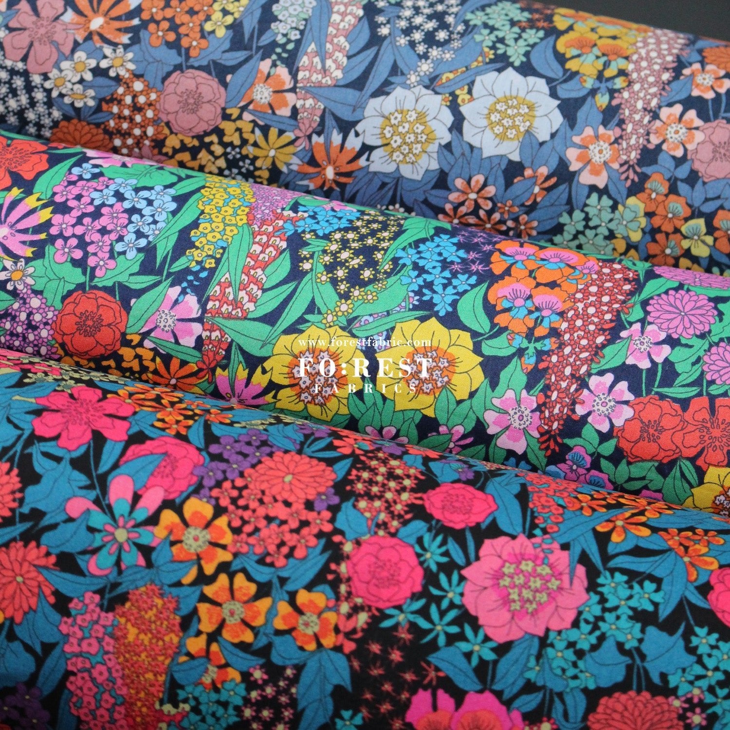 Liberty of London (Cotton Tana Lawn Fabric) - Ciara 1 - FO:REST Fabric 布恩堂Liberty fabrictana lawnjapanese fabricykk zipper