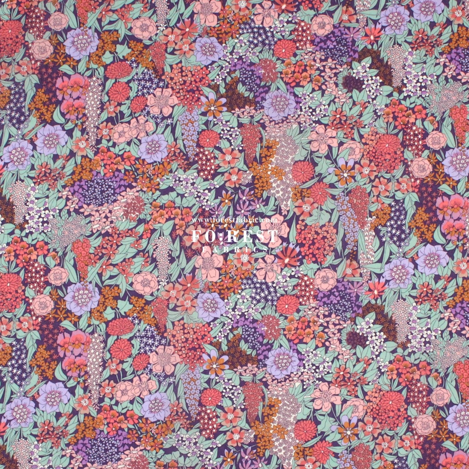 Liberty of London (Cotton Tana Lawn Fabric) - Ciara H - FO:REST Fabric 布恩堂Liberty fabrictana lawnjapanese fabricykk zipper