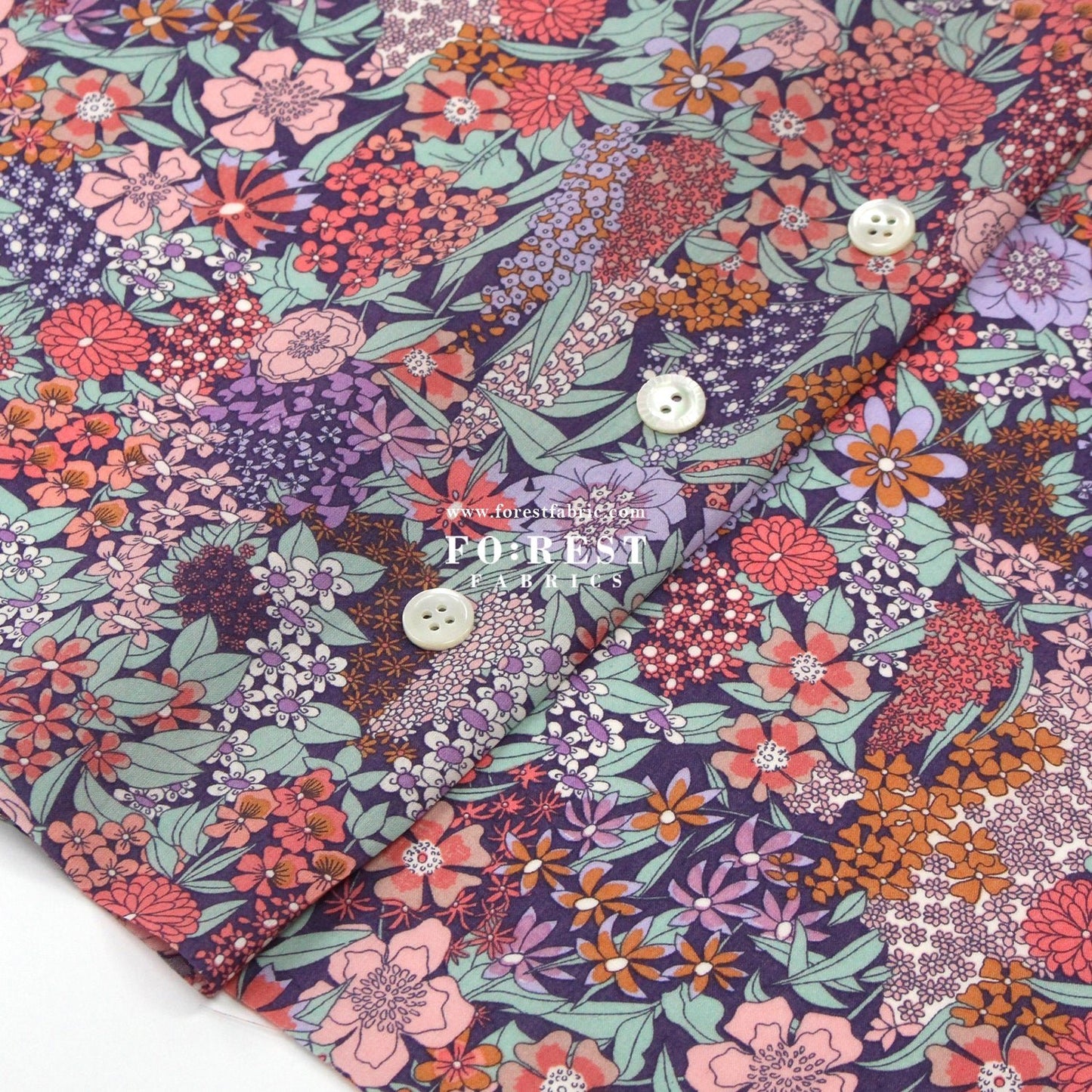 Liberty of London (Cotton Tana Lawn Fabric) - Ciara H - FO:REST Fabric 布恩堂Liberty fabrictana lawnjapanese fabricykk zipper