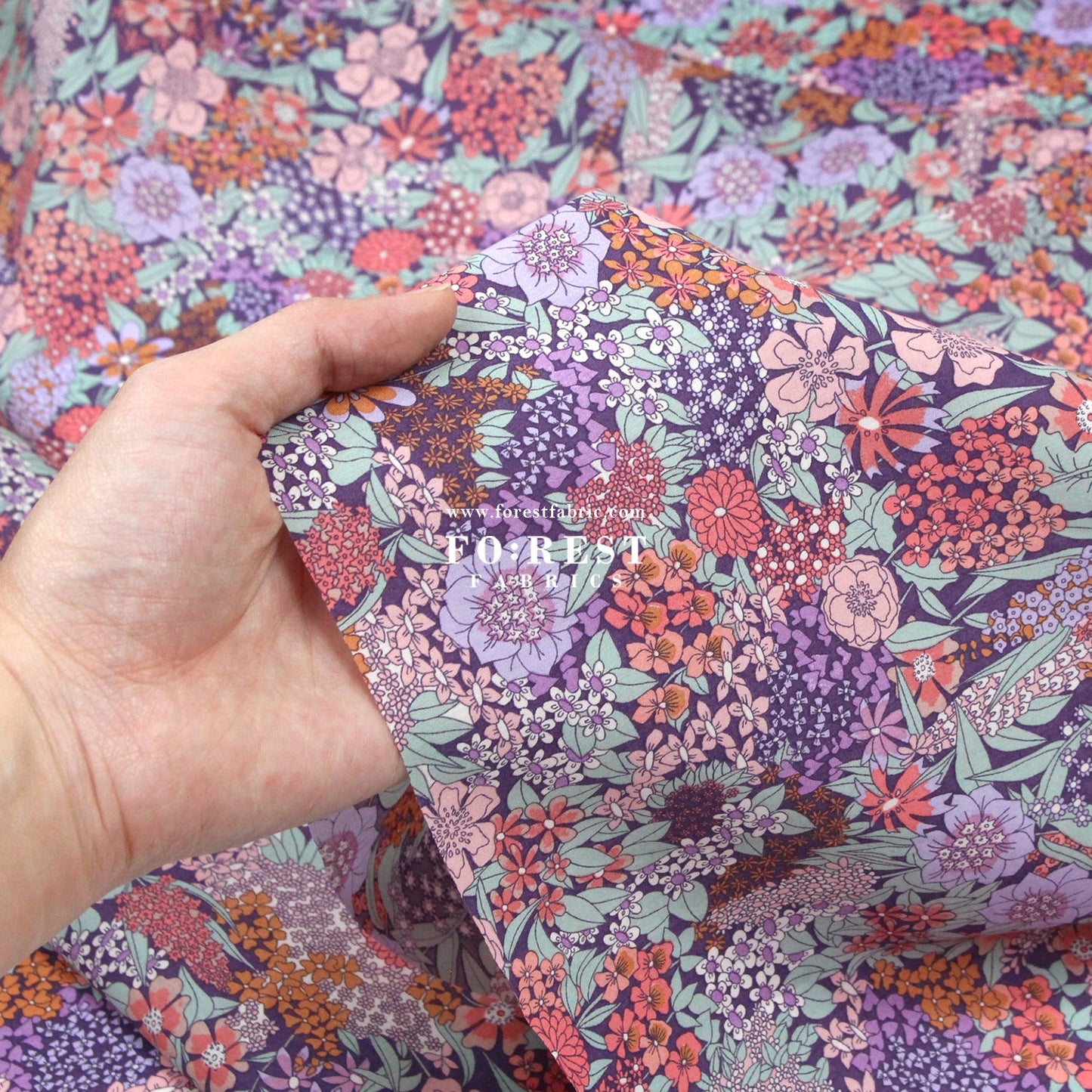 Liberty of London (Cotton Tana Lawn Fabric) - Ciara H - FO:REST Fabric 布恩堂Liberty fabrictana lawnjapanese fabricykk zipper