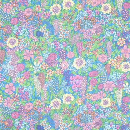 Liberty of London (Cotton Tana Lawn Fabric) - Ciara Light Blue - FO:REST Fabric 布恩堂Liberty fabrictana lawnjapanese fabricykk zipper