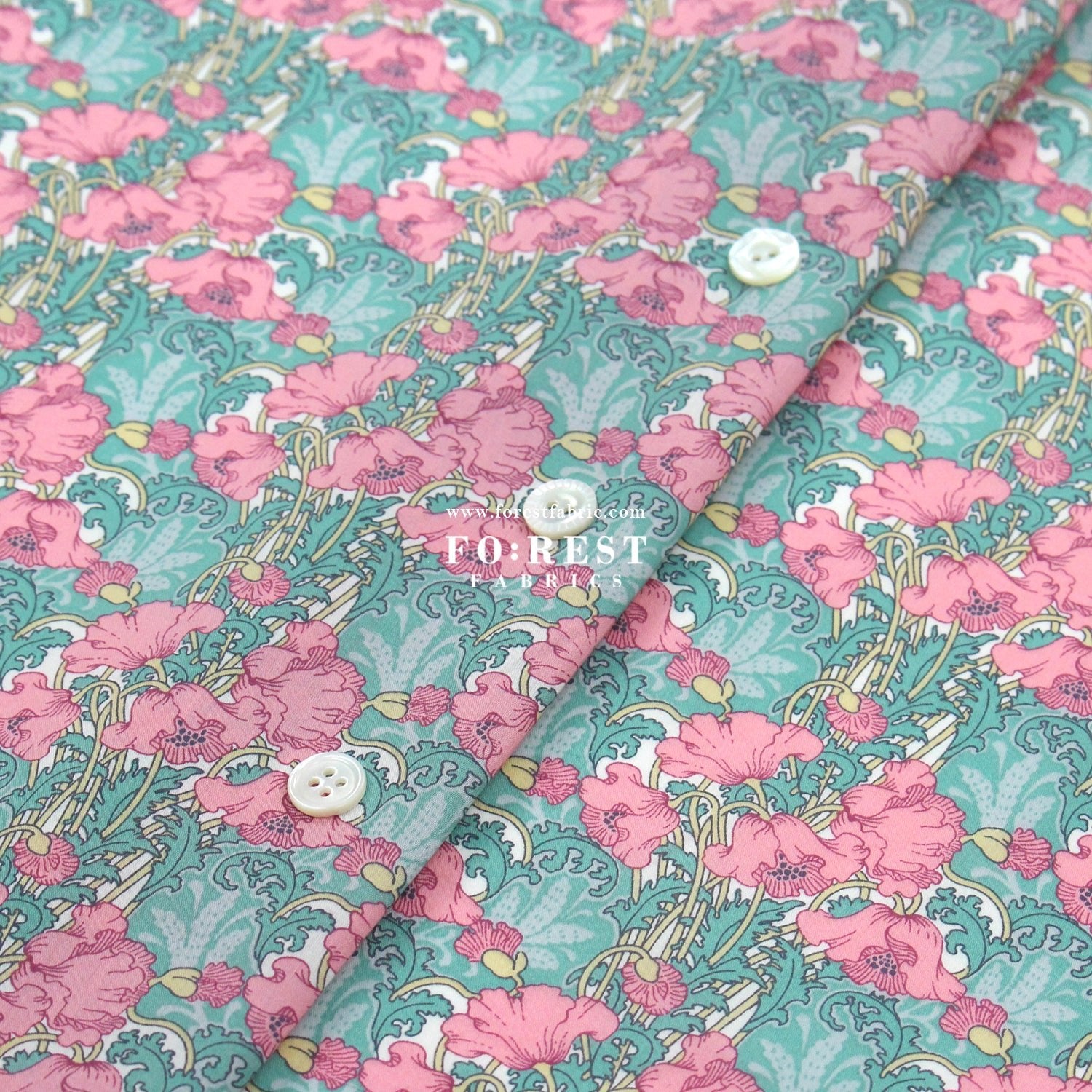 Liberty of London (Cotton Tana Lawn Fabric) - Clementina - FO:REST Fabric 布恩堂Liberty fabrictana lawnjapanese fabricykk zipper