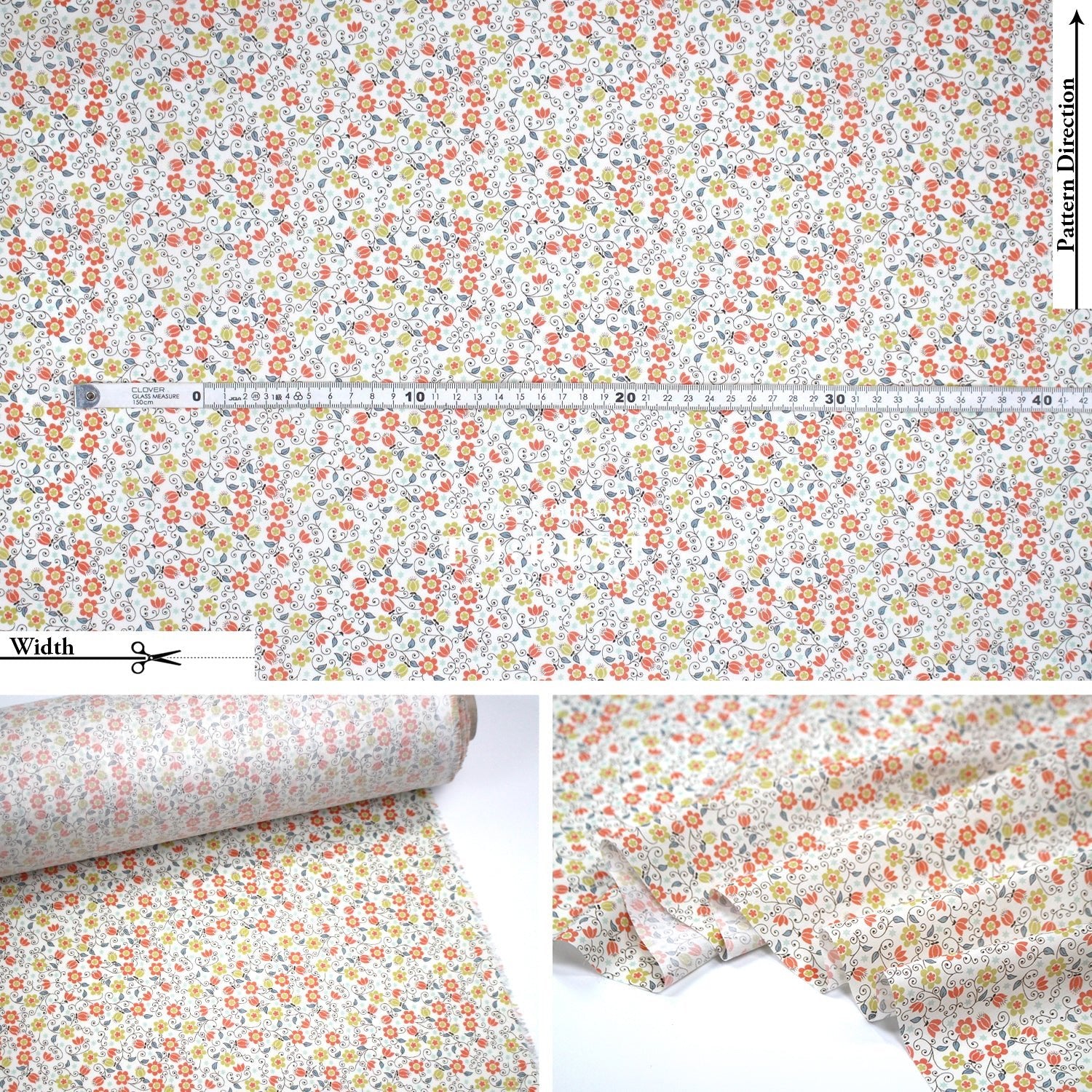 Liberty of London (Cotton Tana Lawn Fabric) - Clemmie - FO:REST Fabric 布恩堂Liberty fabrictana lawnjapanese fabricykk zipper