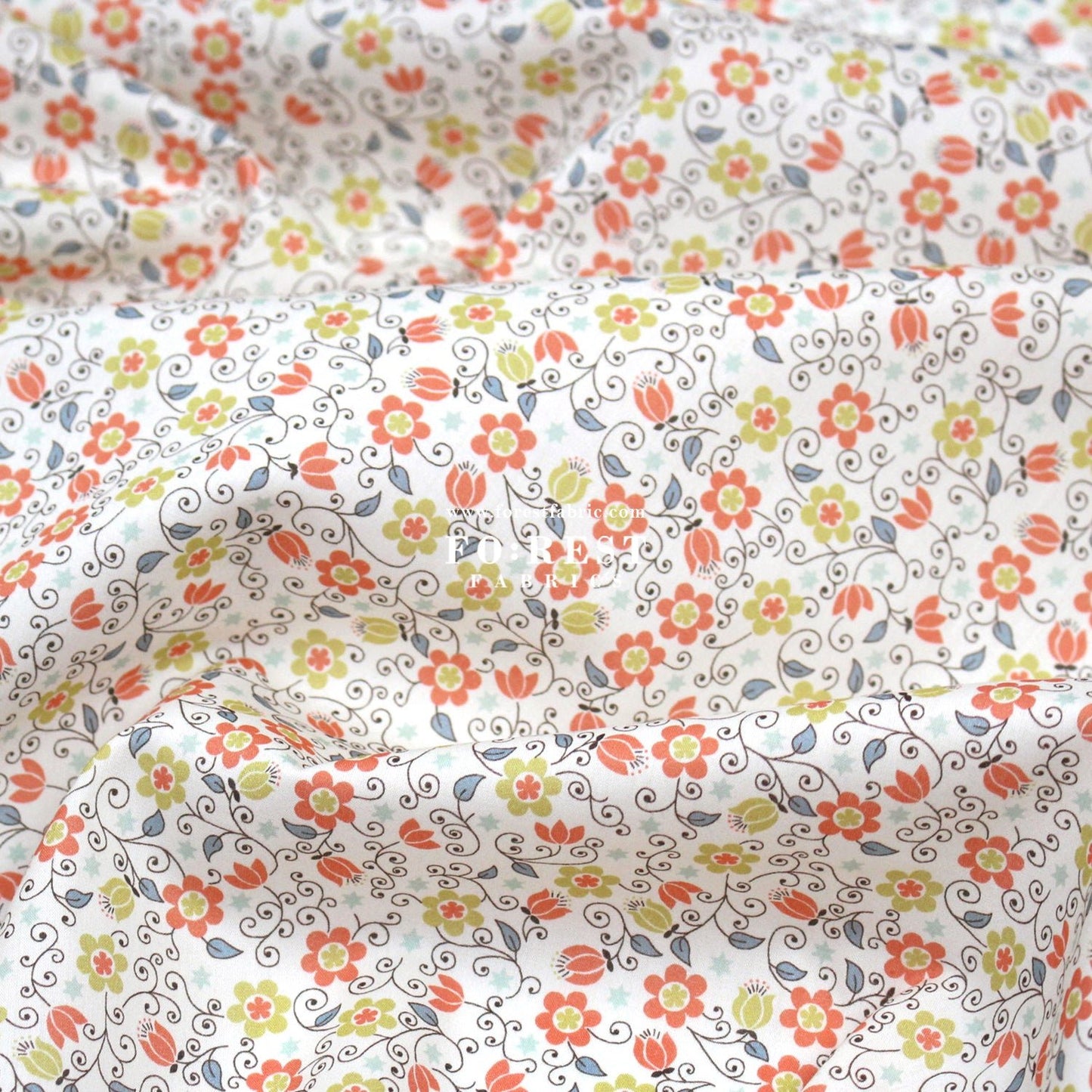 Liberty of London (Cotton Tana Lawn Fabric) - Clemmie - FO:REST Fabric 布恩堂Liberty fabrictana lawnjapanese fabricykk zipper