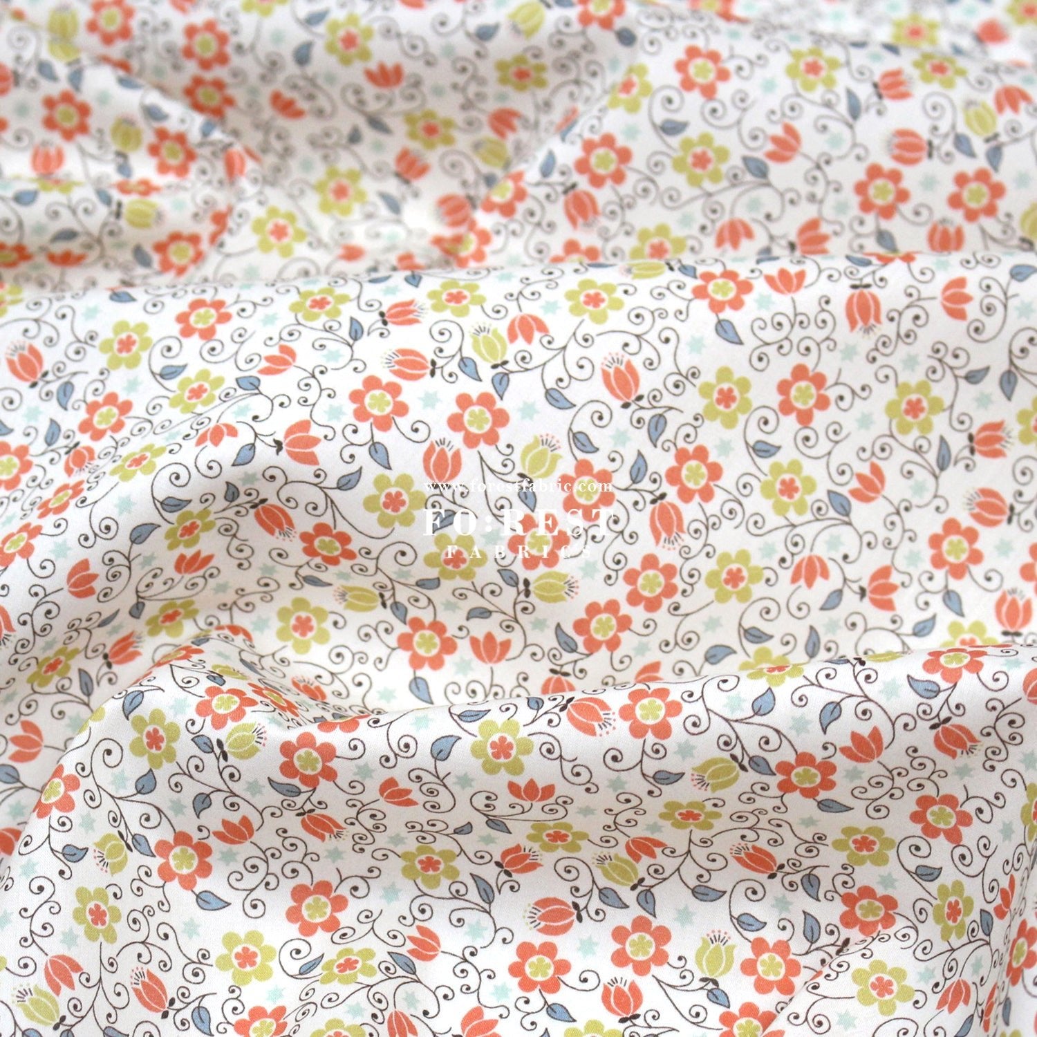 Liberty of London (Cotton Tana Lawn Fabric) - Clemmie - FO:REST Fabric 布恩堂Liberty fabrictana lawnjapanese fabricykk zipper