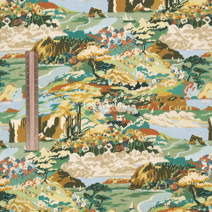 Liberty of London (Cotton Tana Lawn Fabric) - Coastal Landscape - FO:REST Fabric 布恩堂Liberty fabrictana lawnjapanese fabricykk zipper
