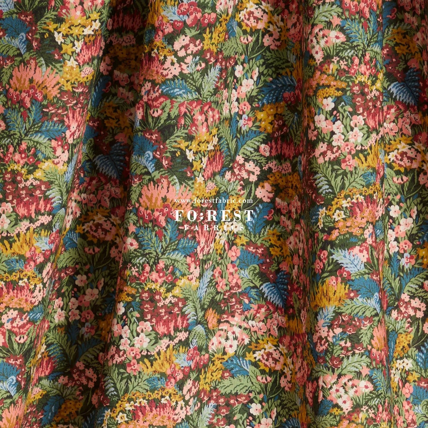 Liberty of London (Cotton Tana Lawn Fabric) - Connie Evelyn - FO:REST Fabric 布恩堂Liberty fabrictana lawnjapanese fabricykk zipper