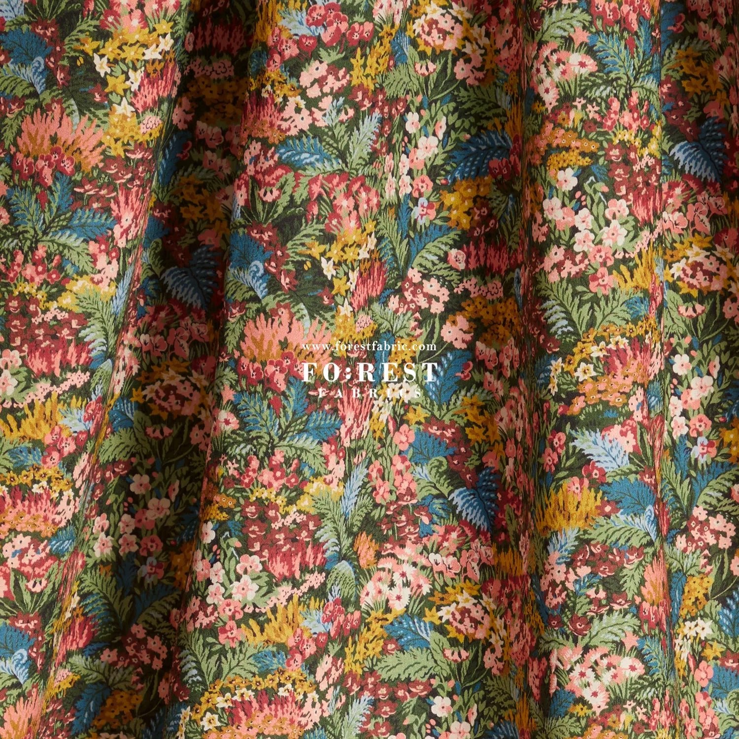 Liberty of London (Cotton Tana Lawn Fabric) - Connie Evelyn - FO:REST Fabric 布恩堂Liberty fabrictana lawnjapanese fabricykk zipper