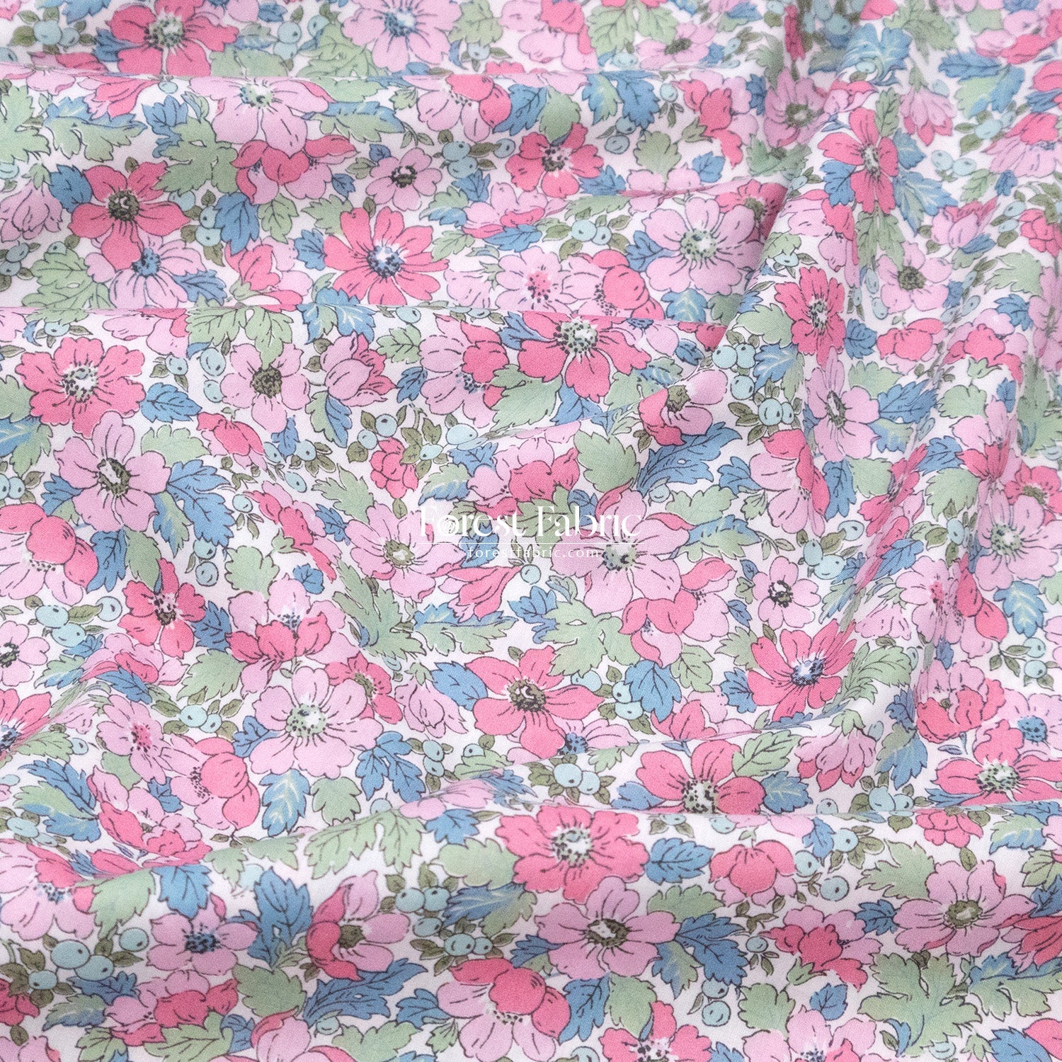 Liberty of London (Cotton Tana Lawn Fabric) - Dahlia Dream - FO:REST Fabric 布恩堂Liberty fabrictana lawnjapanese fabricykk zipper
