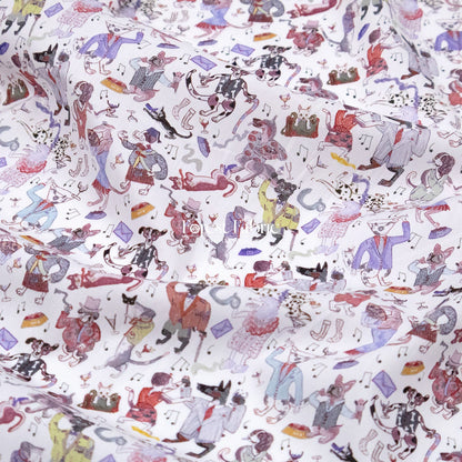 Liberty of London (Cotton Tana Lawn Fabric) - Dapper Dogs - FO:REST Fabric 布恩堂Liberty fabrictana lawnjapanese fabricykk zipper