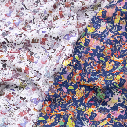 Liberty of London (Cotton Tana Lawn Fabric) - Dapper Dogs - FO:REST Fabric 布恩堂Liberty fabrictana lawnjapanese fabricykk zipper