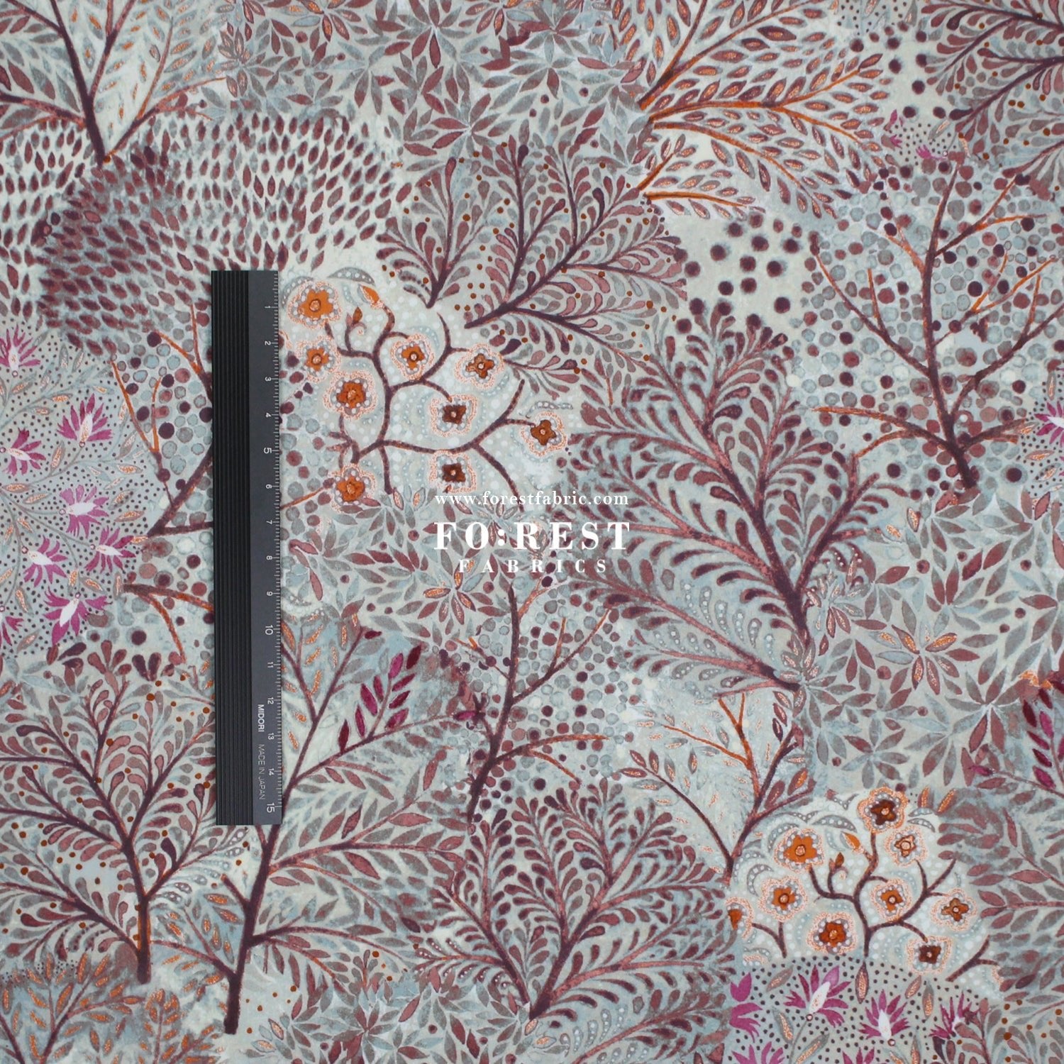 Liberty of London (Cotton Tana Lawn Fabric) - David Joe B - FO:REST Fabric 布恩堂Liberty fabrictana lawnjapanese fabricykk zipper