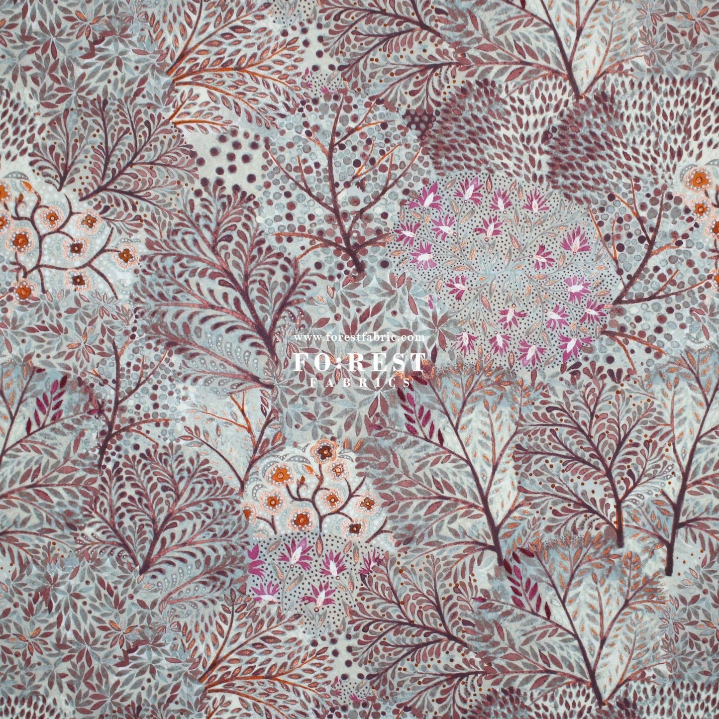 Liberty of London (Cotton Tana Lawn Fabric) - David Joe B - FO:REST Fabric 布恩堂Liberty fabrictana lawnjapanese fabricykk zipper