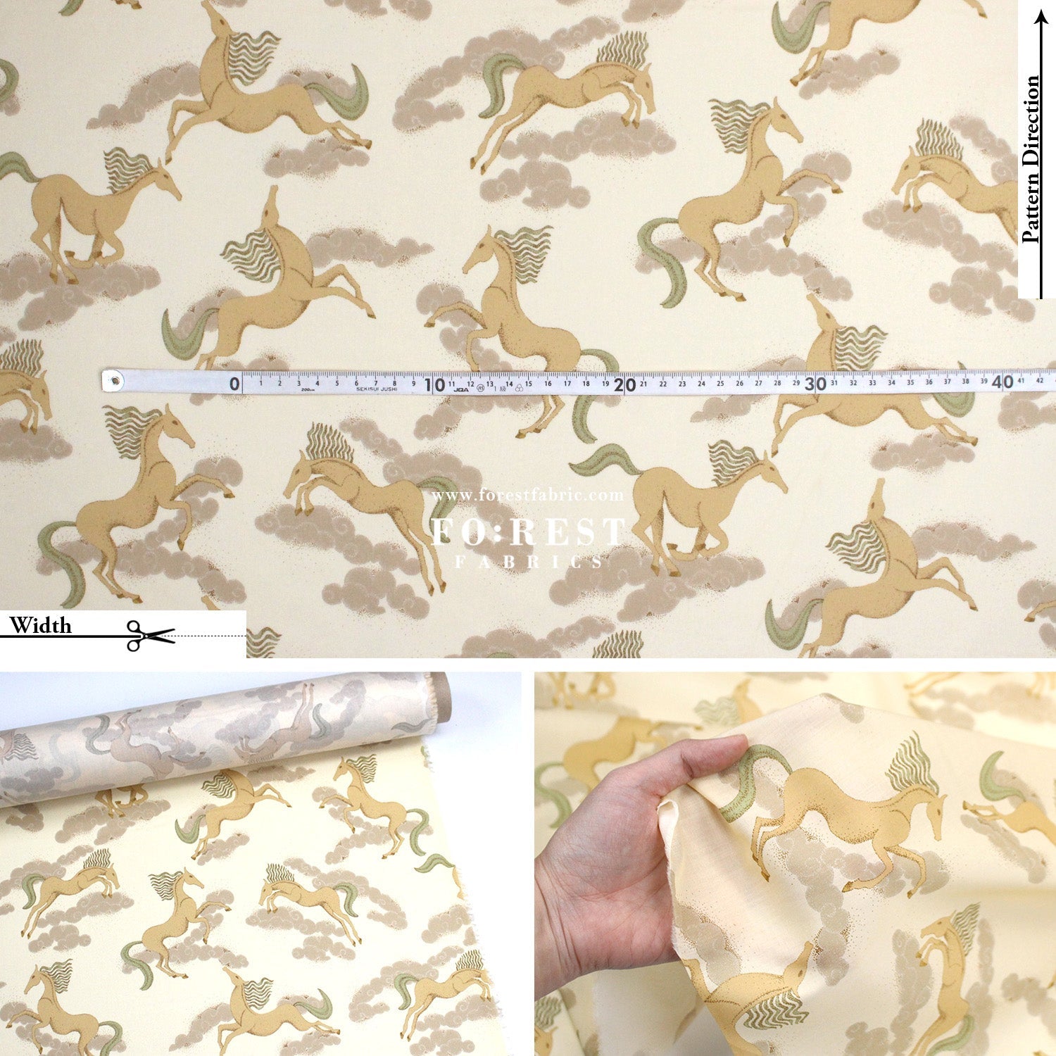 Liberty of London (Cotton Tana Lawn Fabric) - Deco Dressage - FO:REST Fabric 布恩堂Liberty fabrictana lawnjapanese fabricykk zipper