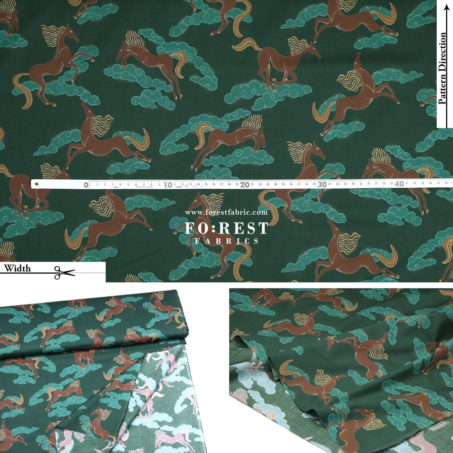 Liberty of London (Cotton Tana Lawn Fabric) - Deco Dressage - FO:REST Fabric 布恩堂Liberty fabrictana lawnjapanese fabricykk zipper