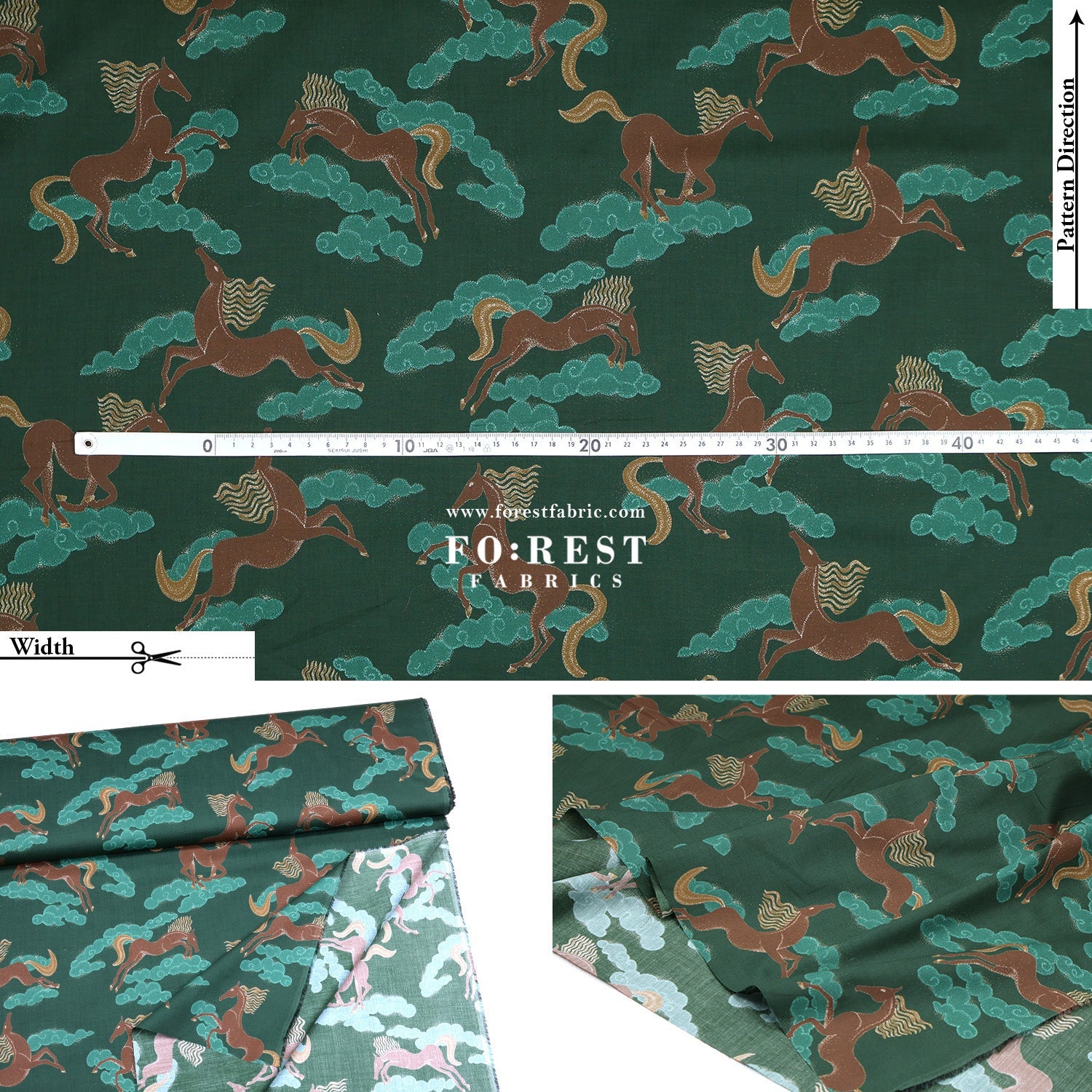 Liberty of London (Cotton Tana Lawn Fabric) - Deco Dressage - FO:REST Fabric 布恩堂Liberty fabrictana lawnjapanese fabricykk zipper