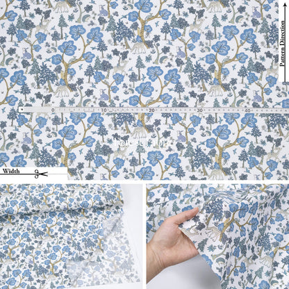 Liberty of London (Cotton Tana Lawn Fabric) - Doe a Deer - FO:REST Fabric 布恩堂Liberty fabrictana lawnjapanese fabricykk zipper