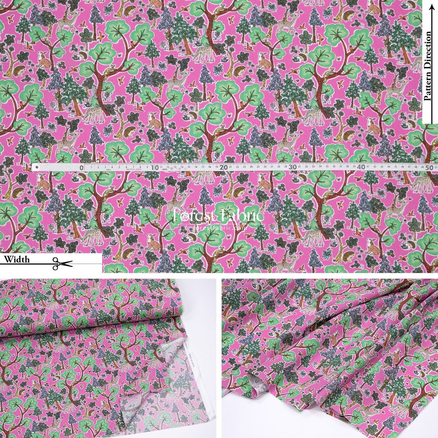 Liberty of London (Cotton Tana Lawn Fabric) - Doe a Deer - FO:REST Fabric 布恩堂Liberty fabrictana lawnjapanese fabricykk zipper