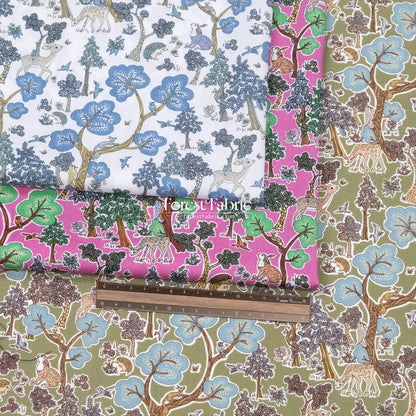 Liberty of London (Cotton Tana Lawn Fabric) - Doe a Deer - FO:REST Fabric 布恩堂Liberty fabrictana lawnjapanese fabricykk zipper