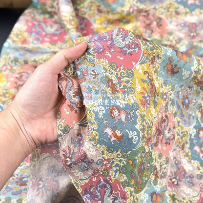 Liberty of London (Cotton Tana Lawn Fabric) - Dog and Dragon - FO:REST Fabric 布恩堂Liberty fabrictana lawnjapanese fabricykk zipper