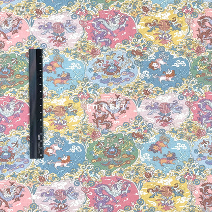 Liberty of London (Cotton Tana Lawn Fabric) - Dog and Dragon - FO:REST Fabric 布恩堂Liberty fabrictana lawnjapanese fabricykk zipper