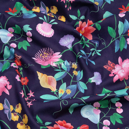Liberty of London (Cotton Tana Lawn Fabric) - Doreen June - FO:REST Fabric 布恩堂Liberty fabrictana lawnjapanese fabricykk zipper